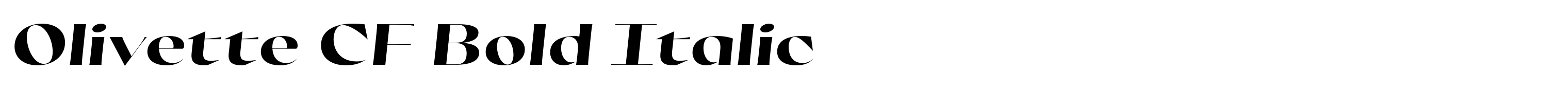 Olivette CF Bold Italic